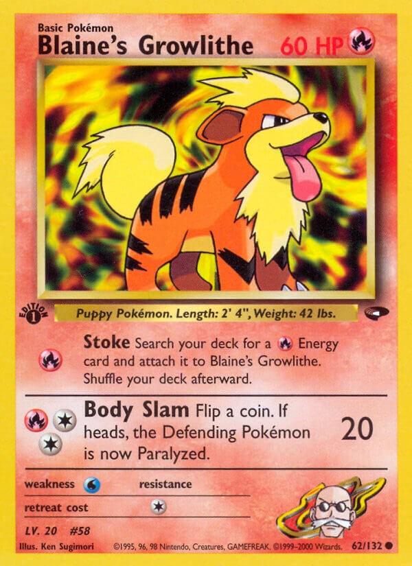 Blaine's Growlithe [1st-Edition]